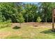 Image of a well-maintained backyard with healthy lawn and young trees at 7516 O'Hara St, Huntersville, NC 28078