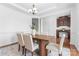 This elegant dining room offers generous space for hosting and entertaining guests at 7612 Turley Ridge Ln, Charlotte, NC 28273