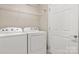 Bright laundry room with washer and dryer at 1031 Fants Grove Ln, Indian Land, SC 29707