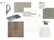 Selection of interior design materials: faucet, flooring, countertop, tile, cabinet at 1056 Mapletree Ln, Indian Trail, NC 28079