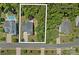 Aerial view of property with approximate lot lines at 1209 Shelly Woods Dr, Indian Land, SC 29707