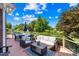 Inviting backyard deck area with comfortable furniture, offering an ideal spot for relaxation and entertainment at 132 Broadbill Dr, Mooresville, NC 28117
