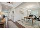 Home office with natural light, wainscoting, and a view of the front yard at 13339 Mcguffy Dr, Huntersville, NC 28078
