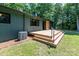 The newly constructed wooden deck enhances the home's outdoor appeal at 155 Mcallister Rd, Statesville, NC 28625