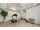 Unfinished basement with concrete flooring, and space for exercise equipment or additional storage at 1687 Sierra Rd, York, SC 29745