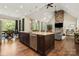 The kitchen features a large island, modern appliances, and seamless access to dining and living spaces at 1687 Sierra Rd, York, SC 29745