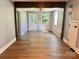 Bright living room featuring hardwood floors and natural light at 201 Barnes Ln, Stony Point, NC 28678