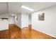 Hallway with wood floors and recessed lighting connecting various rooms at 2028 Old Latter Rd, Newton, NC 28658