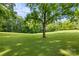 Expansive green lawn with mature trees offering shade and privacy at 2028 Old Latter Rd, Newton, NC 28658