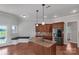 Modern kitchen with granite counters, stainless steel appliances, and a breakfast bar at 2145 Jack Wilson Rd, Shelby, NC 28150