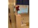 Bright bathroom featuring a glass shower, a soaking tub, and a red flower bouquet at 4204 Canipe Dr, Charlotte, NC 28269