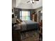 Comfortable main bedroom with vaulted ceilings and natural light at 4204 Canipe Dr, Charlotte, NC 28269