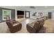 Living room boasts modern fireplace, neutral walls, recessed lighting and an open layout at 430 Edgegreen Dr, Charlotte, NC 28217