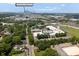 Expansive aerial view showcasing the property's location near Uptown Charlotte and surrounding lush greenery at 460 E 33Rd St, Charlotte, NC 28205