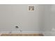 An unfinished utility room featuring connections for a washer and dryer at 5534 Great Wagon Rd, Charlotte, NC 28215