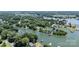 Beautiful aerial view showcasing the waterfront property at 584 Williamson Rd with stunning water access at 584 Williamson Rd, Mooresville, NC 28117