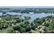 Stunning aerial view of waterfront property at 584 Williamson Rd, close to waterfront dining and I-77 at 584 Williamson Rd, Mooresville, NC 28117
