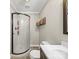 Clean and functional bathroom with a corner shower, vanity, and modern fixtures at 6616 Love Mill Rd, Monroe, NC 28110