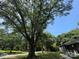 Spacious front yard with mature trees shading a well-maintained home and surrounding landscape at 6616 Love Mill Rd, Monroe, NC 28110
