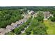 This aerial view showcases the community's layout and landscaping at 739 Terrace Park, Rock Hill, SC 29730