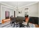 Bright dining room with hardwood floors and a view to the entryway and kitchen at 739 Terrace Park, Rock Hill, SC 29730