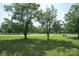 Expansive grassy yard showcasing mature trees and a view of the surrounding neighborhood at 7645 Robinson Church Rd, Harrisburg, NC 28075