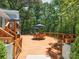 Inviting wood deck with ample seating to enjoy and entertain outside at 1711 Apple Tree Ln # 28, Fort Mill, SC 29715