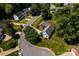 Bird's eye view showcasing home and neighborhood streets in a suburban setting at 2124 Congress Ct, Kannapolis, NC 28083