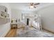 Bedroom with a custom built-in loft bed, desk, and shelving at 508 Mcalway Rd, Charlotte, NC 28211