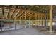 Barn interior showcasing beam and post structural framing, providing expansive open space at 5560 Springs Rd, Conover, NC 28613