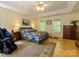 Bright main bedroom suite with vaulted ceilings, hardwood floors and lots of natural light at 6311 Red Maple Dr, Charlotte, NC 28277