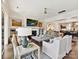 Comfortable living room with a fireplace, artful decor, and an open layout at 6531 Hazelton Dr, Charlotte, NC 28210