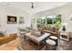 Bright and airy living room with floor-to-ceiling windows and stylish furnishings at 6531 Hazelton Dr, Charlotte, NC 28210
