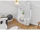 Stylish bathroom featuring a soaking tub, modern vanity, and unique decor at 6745 Lancer Dr, Charlotte, NC 28226