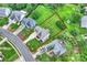 Aerial view of the property, highlighting the home's location and landscaping at 8417 Hirsch Dr, Charlotte, NC 28277
