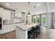 Spacious kitchen with granite countertops, stainless steel appliances, and a large kitchen island at 10437 Paper Birch Dr, Charlotte, NC 28215