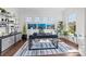 Bright office with large windows and stylish furnishings at 16522 Flintrock Falls Ln, Charlotte, NC 28278