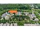 Beautiful aerial view of community showcasing the neighborhood and surrounding trees at 17711 North Shore Cir, Cornelius, NC 28031