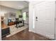 Comfortable home office with hardwood floors, neutral paint, and great natural light at 18439 Victoria Bay Dr, Cornelius, NC 28031