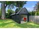 This backyard shed offers versatile flex space, perfect for a playroom or workshop area at 2015 Lombardy Cir, Charlotte, NC 28203