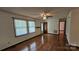Inviting living room featuring hardwood floors and natural light at 233 Hicks Rd, Statesville, NC 28625