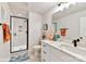 Modern bathroom featuring sleek vanity, tile shower, and stylish fixtures at 3006 Khan Park Dr # 69, Charlotte, NC 28206