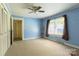 Spacious living room featuring carpet, a large window and open layout at 3419 Boat Club Rd, Belmont, NC 28012