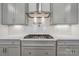 Kitchen with stainless steel vent hood and pot filler over the cooktop at 507 Yucatan Dr # 71, Waxhaw, NC 28173