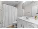 Bathroom featuring a shower, vanity, sink, and modern toilet at 514 Bent Leaf Ct, Fort Mill, SC 29708