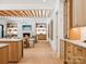 Beautiful open concept kitchen and living area with modern appliances and a cozy fireplace at 5311 Carmel Park Dr, Charlotte, NC 28211