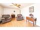 Living room featuring hardwood floors, neutral walls, and comfortable seating at 559 15Th Se Ave, Hickory, NC 28602