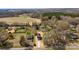Expansive aerial view showcasing the home within its neighborhood context and landscape at 925 Marys Grove Rd, Cherryville, NC 28021