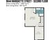 Second floor plan featuring a bedroom, bath, and attic at 9644 Marquette Nw St, Concord, NC 28027
