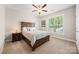 A cozy bedroom with carpet, window and ceiling fan at 1108 Mayapple Way, Belmont, NC 28012
